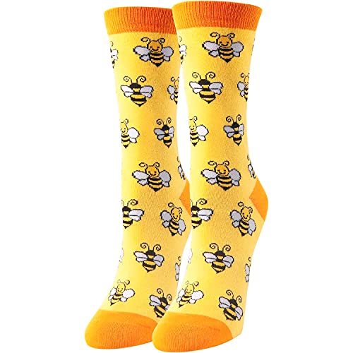 HAPPYPOP Funny Bee Novelty Bee Socks
