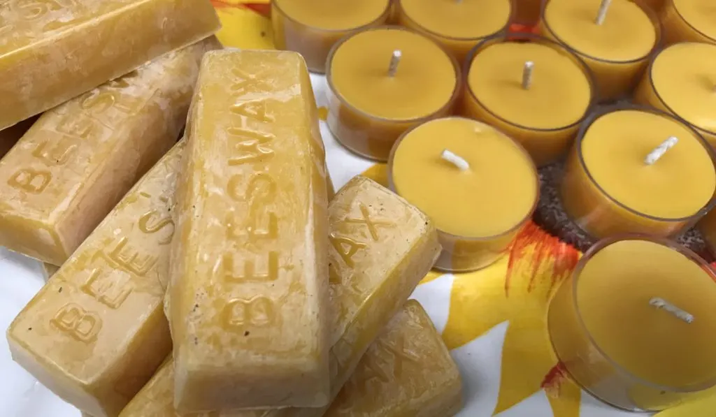 Beeswax Bars and beeswax candles