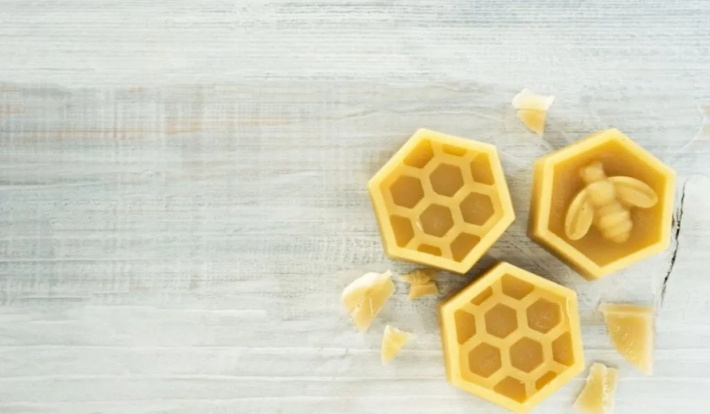 beeswax molded like a beehive